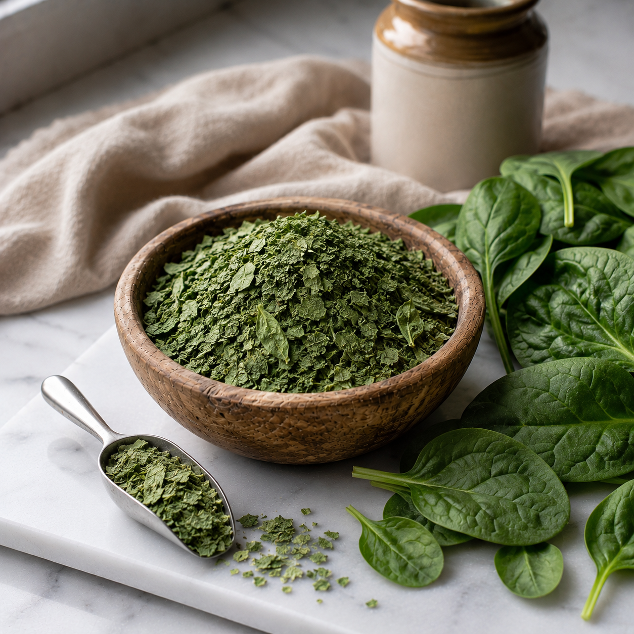 Dehydrated Spinach Leaf